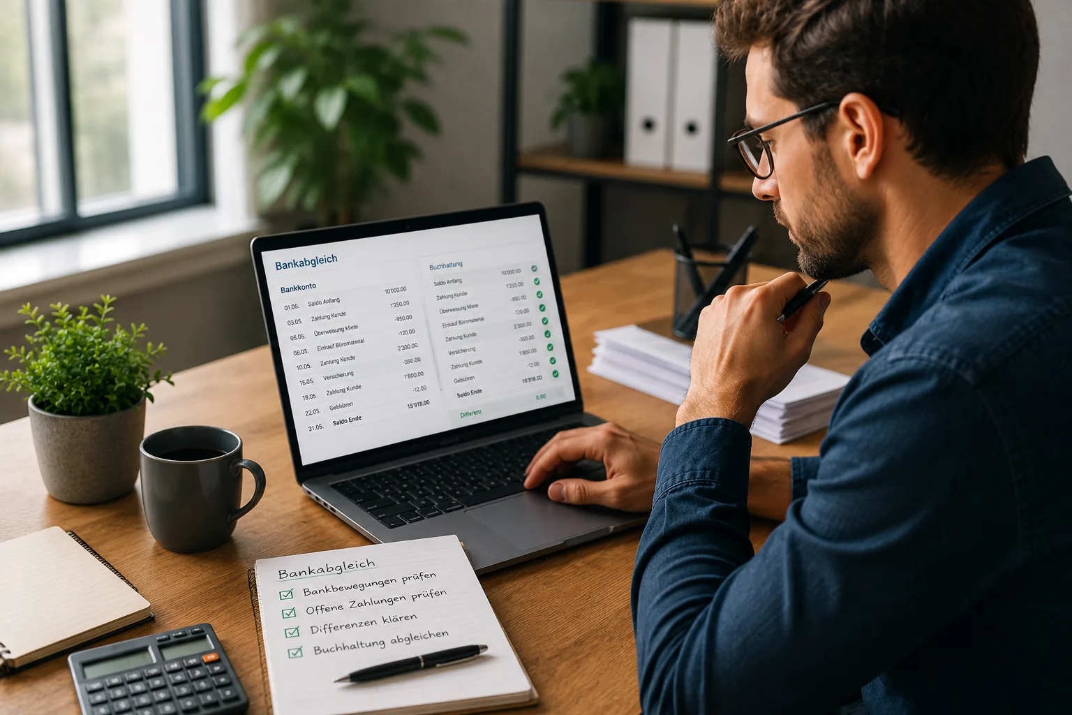 Bank reconciliation explained simply: how Swiss SMEs and self-employed professionals stay in control